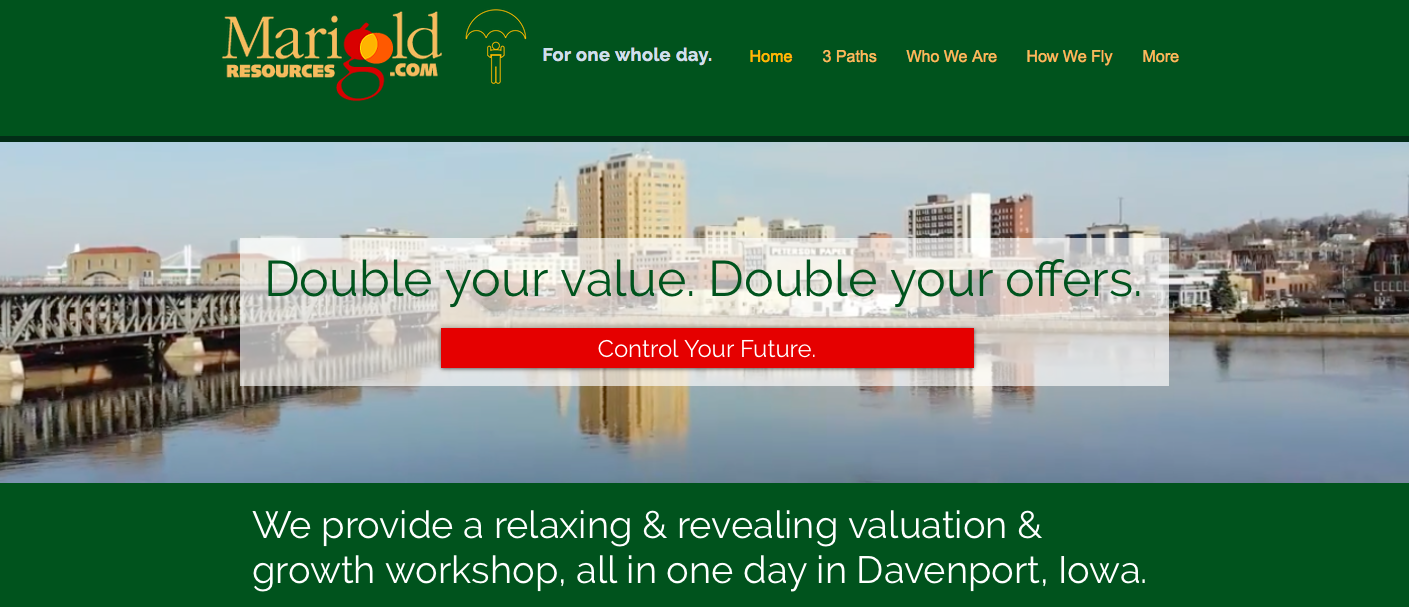 OurDayInDavenport WebsiteScreenshot